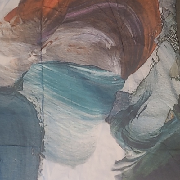 WEST ELM ARTISTS PALETTE BRUSHSTROKE PILLOW SHAM COVERS 1 STANDARD 1 KING - Picture 4 of 8